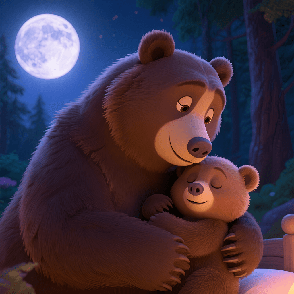 Baby Bear and the Moon