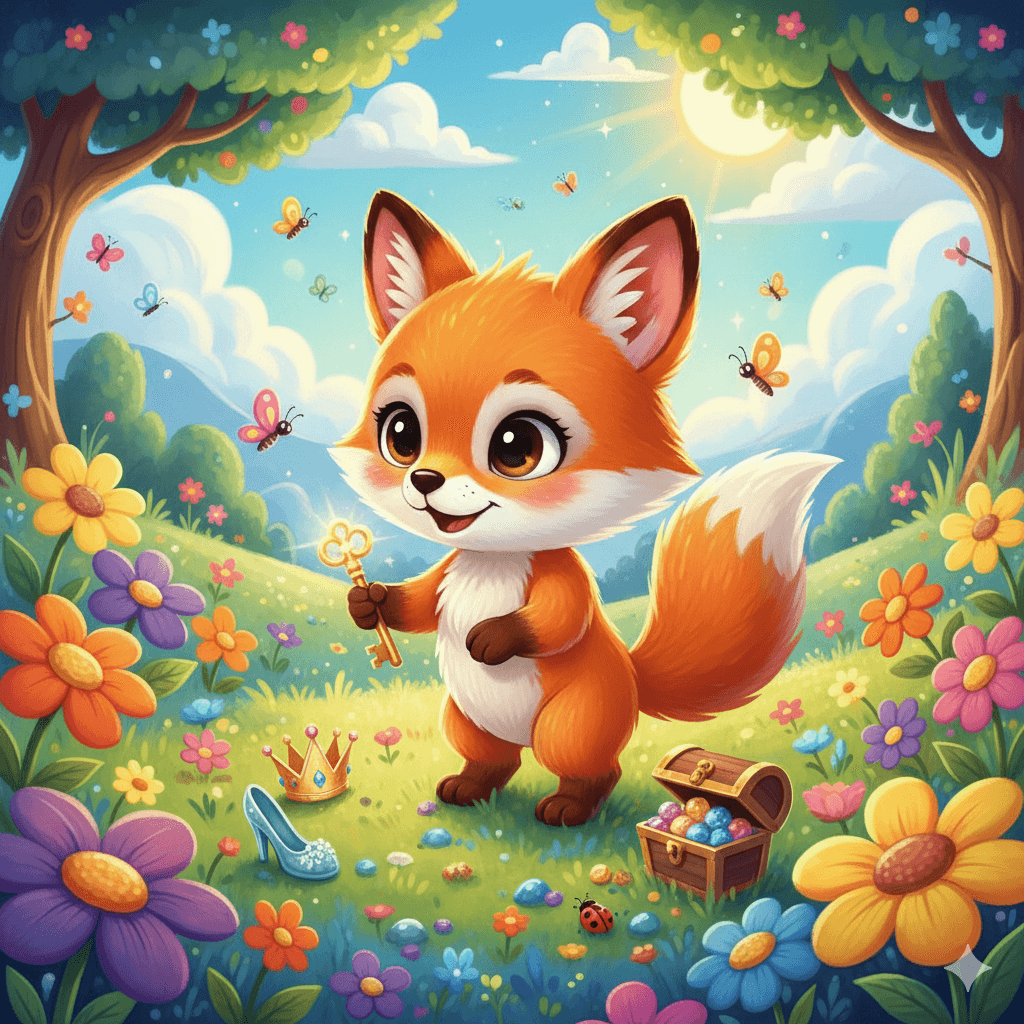 Little Fox Explores the Meadow